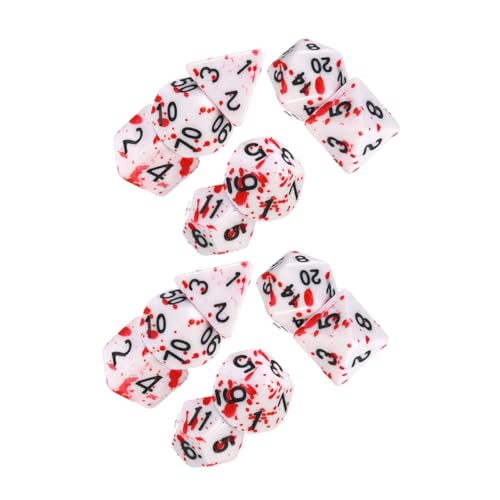 KICHOUSE 14 Teiliges Polyedrisches Würfelset Halloween Blutwürfel Kinderwürfel Für Blutige Würfel Dekoration Party Festival Würfelstapel Hey Small Mini Says Tischwürfel Brettspiel KICHOUSE 14 Teiliges Polyedrisches Würfelset Halloween Blutwürfel Kinderwürfel Für Blutige Würfel Dekoration Party Festival Würfelstapel Hey Small Mini Says Tischwürfel Brettspiel von KICHOUSE