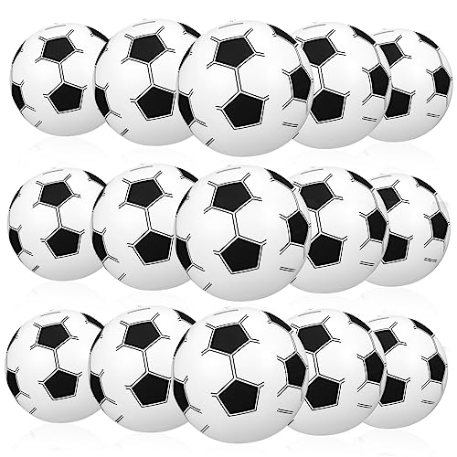 KICHOUSE 15 Stück Aufblasbare Fußball Strandbälle Wasserdichtes für Sommeraktivitäten für Strandspiele Outdoor Freizeit Schnelles Aufblasen KICHOUSE 15 Stück Aufblasbare Fußball Strandbälle Wasserdichtes für Sommeraktivitäten für Strandspiele Outdoor Freizeit Schnelles Aufblasen von KICHOUSE