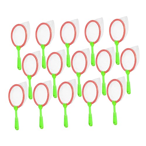 KICHOUSE 15 Stück Fischernetze Minnow Netz Für Kleiner Fänger Strand Faltbares Angelwerkzeug Outdoor Netz Outdoor Fangnetz Fischfangnetz Kunststoff Weiß von KICHOUSE