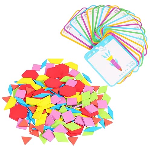 KICHOUSE 155 Stück kreatives Holzspielzeug lustiges Puzzle- Geometrie-Puzzle- Lernspielzeug aus Holz Geometrisches aus Holz Bambus KICHOUSE 155 Stück kreatives Holzspielzeug lustiges Puzzle- Geometrie-Puzzle- Lernspielzeug aus Holz Geometrisches aus Holz Bambus von KICHOUSE