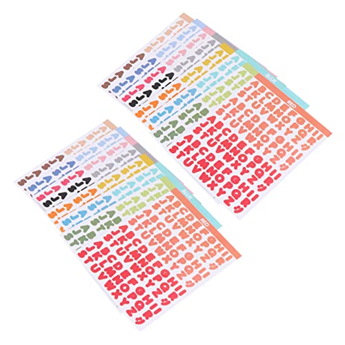 KICHOUSE Album-Aufkleber 16 Bögen Mit Buchstaben-Alphabet-aufklebern Einfache Anwendung Für Dekorative Projekte Und Abschlussfeiern von KICHOUSE