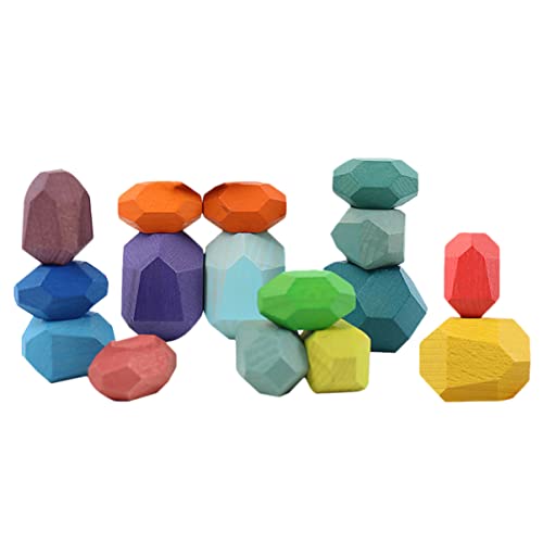KICHOUSE 16 Stück Gebäude hühner kinderknallzeug Geschicklichkeitsspielzeug Balancieren holzbauklötze Stapelblöcke pädagogisches hohe Bausteine hölzern Colorful KICHOUSE 16 Stück Gebäude hühner kinderknallzeug Geschicklichkeitsspielzeug Balancieren holzbauklötze Stapelblöcke pädagogisches hohe Bausteine hölzern Colorful von KICHOUSE