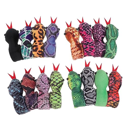 KICHOUSE 16 Stück Schlangenklatscharmband für Mädchen Partygeschenke Snake-Slap-Armbänder Schlagarmband Halloween-Slap-Bands Schlangenarmband Tiergelenkband Slap -Armband Stoff von KICHOUSE