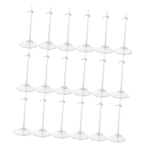 KICHOUSE 18Stücke Teiliges Puppenständer Transparente Display Racks Für Puppen Stabiler Halter Für Kinderzimmer Und Supermarktdekoration Basis von KICHOUSE