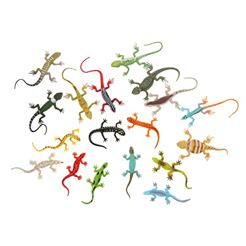 KICHOUSE 18Stücke Teiliges Realistischer Echsenfiguren aus Hochwertigem Plastik Miniatur Reptilien für Kreative Lernspiele und Freizeitaktivitäten für Geburtstagsgeschenke von KICHOUSE
