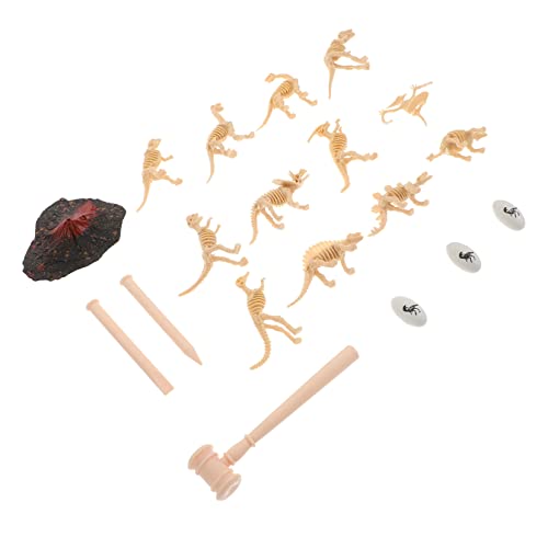 KICHOUSE 19 Stück Dinosaurier-Skelett für kinderspielzeug kinderknallzeug Kinderzimmerdekoration Children Toys ziernieten Kreatives Desktop -Ornament Unterrichtsmodell Abs von KICHOUSE