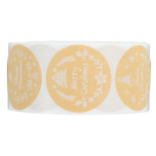 KICHOUSE 1Rolle Frohe Weihnachten Aufkleber Selbstklebende Etiketten für DIY Dekoration und Geschenkverpackung Material Verschiedene Designs für Festliche Anlässe KICHOUSE 1Rolle Frohe Weihnachten Aufkleber Selbstklebende Etiketten für DIY Dekoration und Geschenkverpackung Material Verschiedene Designs für Festliche Anlässe von KICHOUSE
