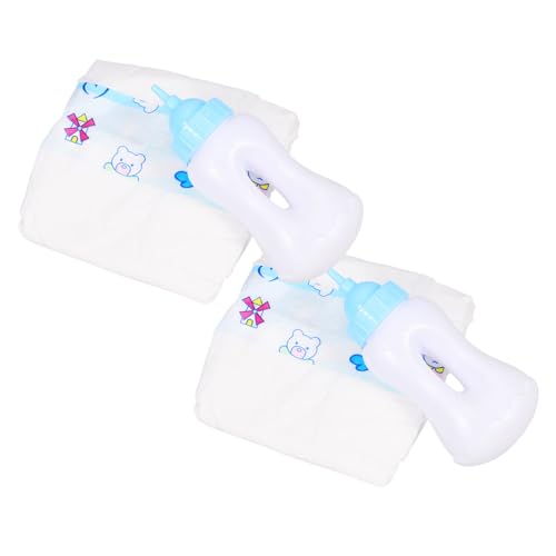 KICHOUSE 1Satz Babypuppenflasche Puppenflaschen Lernspielzeug für Rollenspiele und Hausdekoration Realistisches Design Bunten Farben von KICHOUSE
