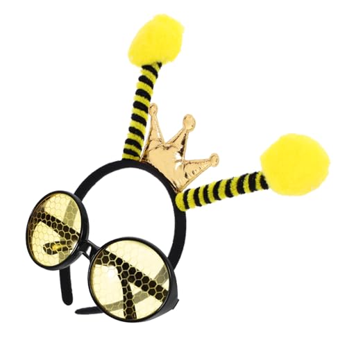 KICHOUSE 1Satz Bienen Kostümset mit Stirnband und Sonnenbrille für Halloween Party Cosplay und Karneval Einzigartige Foto Requisite Perfektes für Geburtstage und Feiertage von KICHOUSE