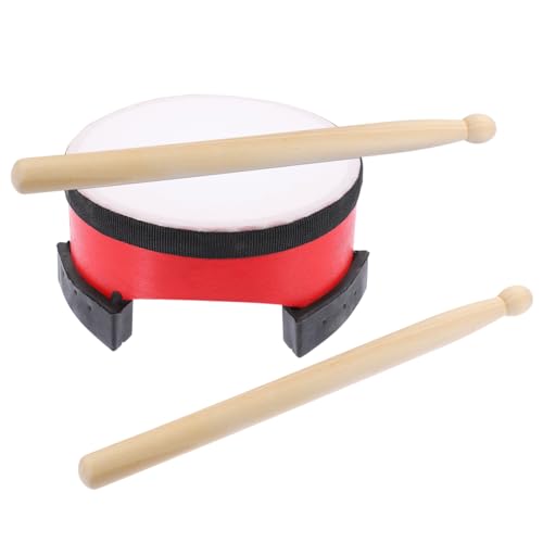 KICHOUSE 1Satz Bodentrommel für Musikinstrument mit Trommelstöcken und Kunstledermaterial für Kreative Musikförderung und Einfache Handhabung von KICHOUSE
