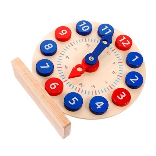 KICHOUSE 1Satz Clock Holzspielzeug Lernuhr Farbentdeckung für Kognitives Kreativität und Logischen Fähigkeiten für Kleinkinder und Vorschulkinder KICHOUSE 1Satz Clock Holzspielzeug Lernuhr Farbentdeckung für Kognitives Kreativität und Logischen Fähigkeiten für Kleinkinder und Vorschulkinder von KICHOUSE