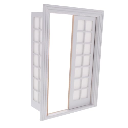 KICHOUSE 1Satz Dekorative Mini Door für Puppenhaus DIY Unbemalt Kreative Gestaltung Perfektes Zubehör für Miniaturmöbel für Sammler von KICHOUSE