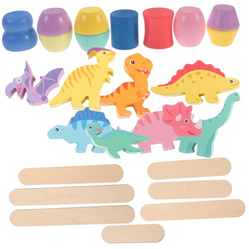 KICHOUSE 1Satz Dinosaurier Holzspielzeug Für Pädagogisches Stapelspielzeug Für Kleinkinder Fördert Hand Augen Koordination Und Motorik Sicheres Aus Holz Für Jahre Alte Jungen KICHOUSE 1Satz Dinosaurier Holzspielzeug Für Pädagogisches Stapelspielzeug Für Kleinkinder Fördert Hand Augen Koordination Und Motorik Sicheres Aus Holz Für Jahre Alte Jungen von KICHOUSE