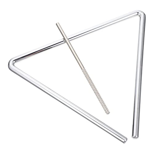 KICHOUSE 1Satz Dreiecksinstrument für Metall Percussion Instrument mit Schlägel Musikinstrument für Frühe Bildung und Rhythmusspielzeug Langlebig und Sicher für Kleinen KICHOUSE 1Satz Dreiecksinstrument für Metall Percussion Instrument mit Schlägel Musikinstrument für Frühe Bildung und Rhythmusspielzeug Langlebig und Sicher für Kleinen von KICHOUSE