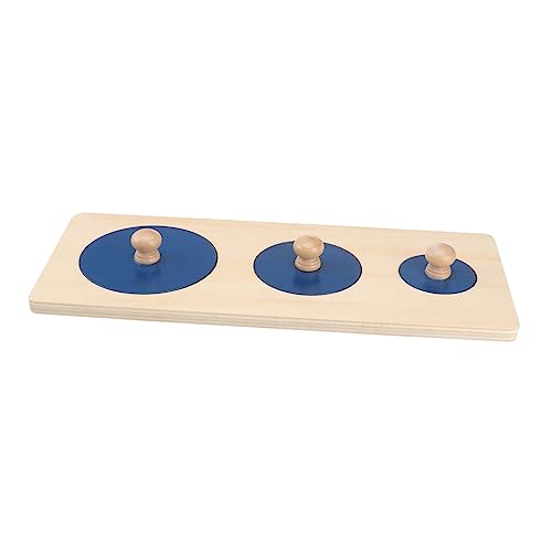 KICHOUSE 1Satz Geometrisches Holzform Puzzle für Kleinkinder Lernspielzeug Motorik und Kognitiven Fähigkeiten für Junge Mädchen und Kleinkinder von KICHOUSE