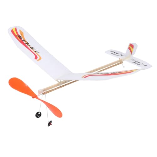 KICHOUSE 1Satz Gummibandflugzeug Modellset für DIY Montage für Indoor Outdoor Leicht Transportabel für Kleine Flugzeugliebhaber von KICHOUSE