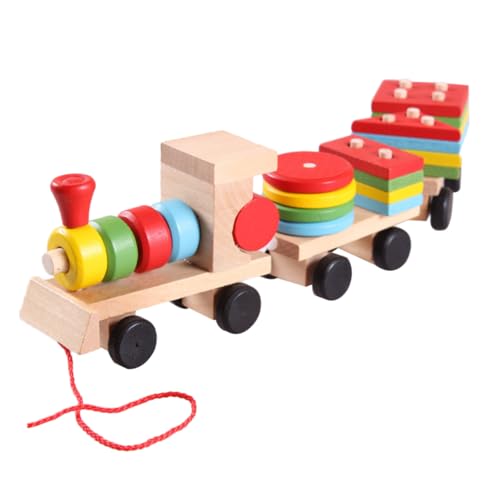 KICHOUSE 1Satz Holzspielzeug Zug für Teilige Lerneisenbahn aus Holz Montessori Lernspielzeug Farben und Formenkenntnissen für Kleinkinder Ab KICHOUSE 1Satz Holzspielzeug Zug für Teilige Lerneisenbahn aus Holz Montessori Lernspielzeug Farben und Formenkenntnissen für Kleinkinder Ab von KICHOUSE