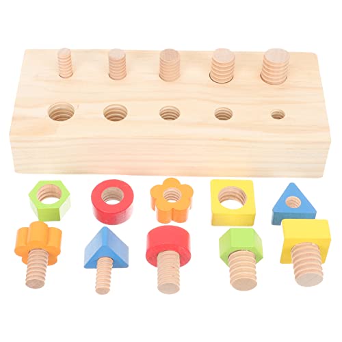 KICHOUSE 1Satz Holzspielzeug für Schraubenspielzeug Motorischen Fähigkeiten für Kleinkinder Ab Jahr Robuste Bauweise Leuchtende Farben KICHOUSE 1Satz Holzspielzeug für Schraubenspielzeug Motorischen Fähigkeiten für Kleinkinder Ab Jahr Robuste Bauweise Leuchtende Farben von KICHOUSE
