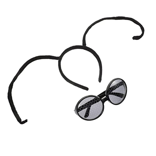 KICHOUSE 1Satz Insekten Haarband Mit Brille Cartoon Cosplay Requisite Für Partys Festivals Und Karneval Verstellbares Stirnband Für Witzige Und Kreative Auftritte von KICHOUSE