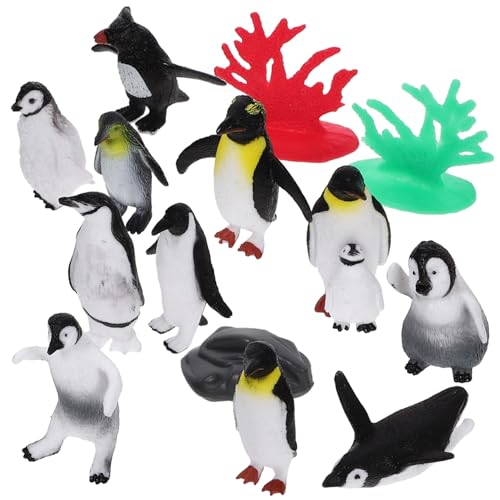 KICHOUSE 1Satz Kleine Pinguinfigur Teiliges Realistisches Pinguinmodell für Landschaften und Dekorative Zwecke Handbemalt und Detailgetreu für Fotografie Requisiten KICHOUSE 1Satz Kleine Pinguinfigur Teiliges Realistisches Pinguinmodell für Landschaften und Dekorative Zwecke Handbemalt und Detailgetreu für Fotografie Requisiten von KICHOUSE