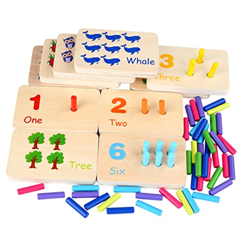 KICHOUSE 1Satz Kompaktes Montessori Holzspielzeug für Logisches Denkspiel mit Bunten Stäben Konzentration Praktischen Fähigkeiten und Eltern Junge Mädchen Interaktion KICHOUSE 1Satz Kompaktes Montessori Holzspielzeug für Logisches Denkspiel mit Bunten Stäben Konzentration Praktischen Fähigkeiten und Eltern Junge Mädchen Interaktion von KICHOUSE