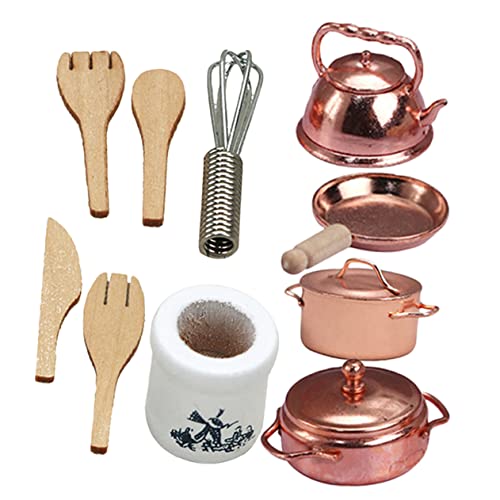 KICHOUSE 1Satz Küchenzubehör Teiliges Puppenhaus Zubehör Besteck und Kochutensilien für Miniaturhäuser für Sammler von Miniaturmöbeln KICHOUSE 1Satz Küchenzubehör Teiliges Puppenhaus Zubehör Besteck und Kochutensilien für Miniaturhäuser für Sammler von Miniaturmöbeln von KICHOUSE