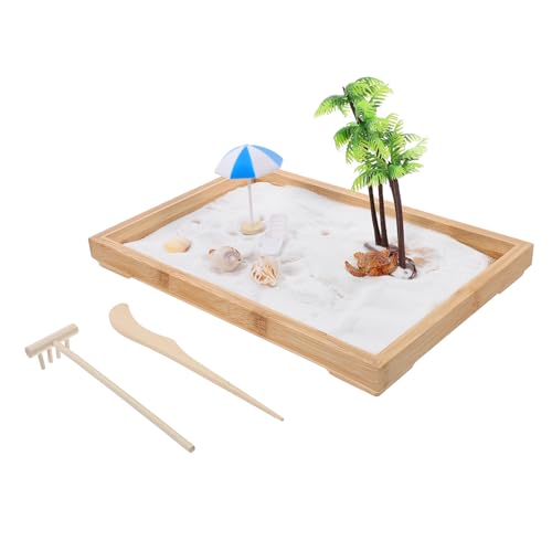 KICHOUSE 1Satz Mini Garten Sandtablett Dekoratives Meditations für Schreibtisch Zuhause zur Stressbewältigung Kreativen Entspannung mit Meeresszene KICHOUSE 1Satz Mini Garten Sandtablett Dekoratives Meditations für Schreibtisch Zuhause zur Stressbewältigung Kreativen Entspannung mit Meeresszene von KICHOUSE