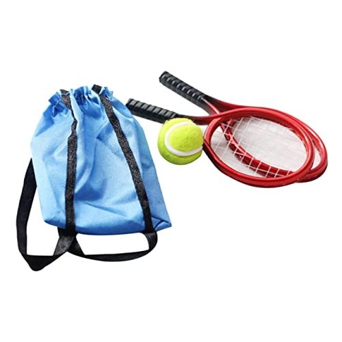 KICHOUSE 1Satz Mini Tennisschläger Dekorative Tennisschläger für Puppenhaus Stabil und Langlebig für Mini Hausmöbel im Schlafzimmer und Esszimmer Teiliges von KICHOUSE
