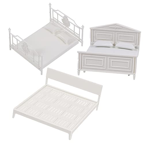 KICHOUSE 1Satz Modell Bett für Puppenhaus Einrichtung Kreatives Fantasie und Praktischen Fähigkeiten von KICHOUSE