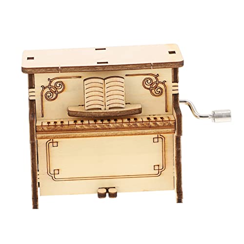 KICHOUSE 1Satz Montiertes Klavier Puzzle Holzspielzeug Musikbox Für Pädagogisches DIY Klaviermodell Perfektes Kreativität von KICHOUSE