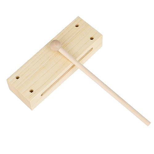 KICHOUSE 1Satz Musikalisches Holzpercussionsinstrument Doppeltöne Block mit Schlägel Leichtes und Sicheres Design für Kompakte für Unterwegs aus Hochwertigem Holz KICHOUSE 1Satz Musikalisches Holzpercussionsinstrument Doppeltöne Block mit Schlägel Leichtes und Sicheres Design für Kompakte für Unterwegs aus Hochwertigem Holz von KICHOUSE