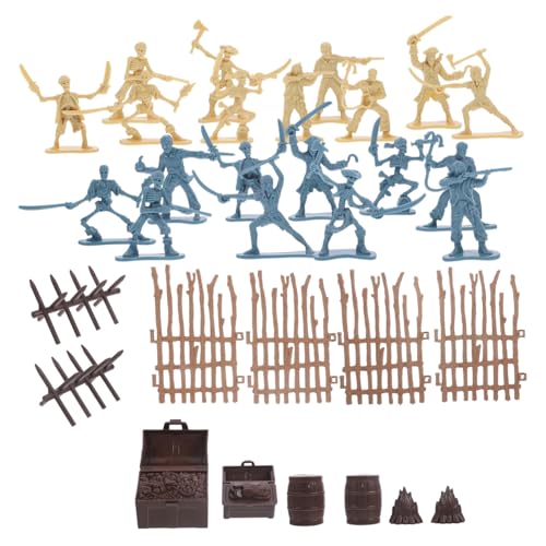 KICHOUSE 1Satz Piraten Soldaten Spielzeugset mit Zubehörteilen Mini Plastikfiguren für Rollenspiele Cosplay und Kreative KICHOUSE 1Satz Piraten Soldaten Spielzeugset mit Zubehörteilen Mini Plastikfiguren für Rollenspiele Cosplay und Kreative von KICHOUSE