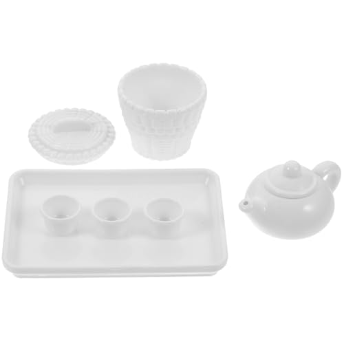 KICHOUSE 1Satz Puppenhaus Teeservice und Tassen für Mini Dekoration Realistische Accessoires für Kreative Puppenhaus Szenen KICHOUSE 1Satz Puppenhaus Teeservice und Tassen für Mini Dekoration Realistische Accessoires für Kreative Puppenhaus Szenen von KICHOUSE