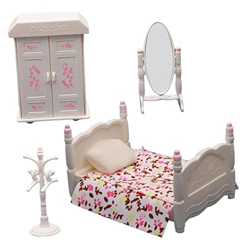 KICHOUSE 1Satz Puppenschlafzimmer Möbel Realistische Puppenhaus Dekoration Kompakte Schlafzimmer Möbel für Zubehör für Puppenhäuser und Spielzimmer KICHOUSE 1Satz Puppenschlafzimmer Möbel Realistische Puppenhaus Dekoration Kompakte Schlafzimmer Möbel für Zubehör für Puppenhäuser und Spielzimmer von KICHOUSE