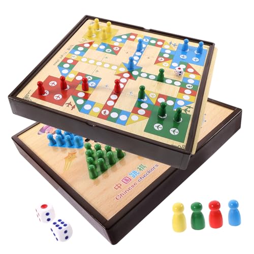 KICHOUSE 1Satz Reiseschachspielzeug aus Holz Multifunktionales Brettspiel für Studenten Langlebig und Praktisch Fördert Logisches und Konzentration für Unterwegs KICHOUSE 1Satz Reiseschachspielzeug aus Holz Multifunktionales Brettspiel für Studenten Langlebig und Praktisch Fördert Logisches und Konzentration für Unterwegs von KICHOUSE