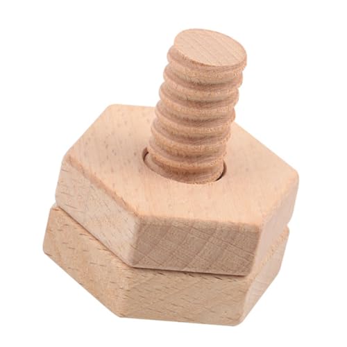 KICHOUSE 1Satz Schraubenspielzeug Aus Holz Pädagogisches Für Hand Augen Koordination Und Formkognition Für Jahre Sicheres Design Ohne Grat von KICHOUSE
