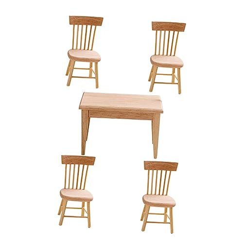 KICHOUSE 1Satz Simulierte und Stühle für Puppenhaus Teiliges Set für Dekoratives Zubehör für Mini Häuser Hochwertiges Holzspielzeug KICHOUSE 1Satz Simulierte und Stühle für Puppenhaus Teiliges Set für Dekoratives Zubehör für Mini Häuser Hochwertiges Holzspielzeug von KICHOUSE