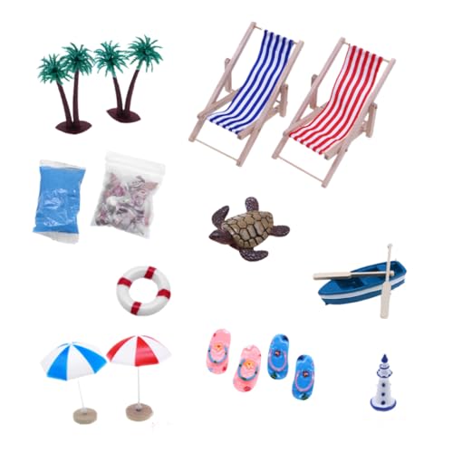 KICHOUSE 1Satz Strand Dekoration mit Liegestuhl und Boot Puppenhaus Zubehör für Lebendige Mikroszenen Kreative DIY Dekoration für Urlaubsthemen Einfach zu Platzieren KICHOUSE 1Satz Strand Dekoration mit Liegestuhl und Boot Puppenhaus Zubehör für Lebendige Mikroszenen Kreative DIY Dekoration für Urlaubsthemen Einfach zu Platzieren von KICHOUSE