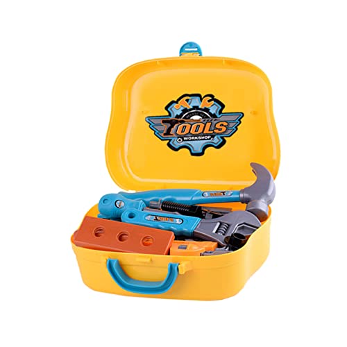 KICHOUSE 1Satz Werkzeugspielzeug Teiliges Werkzeugkoffer mit Bohrer Rollenspielzeug für Jungen und Wartungswerkzeug für Kreatives Geschenkidee für Jahre KICHOUSE 1Satz Werkzeugspielzeug Teiliges Werkzeugkoffer mit Bohrer Rollenspielzeug für Jungen und Wartungswerkzeug für Kreatives Geschenkidee für Jahre von KICHOUSE