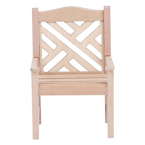 KICHOUSE 1Stück Mini Möbelstück Für Puppenhaus Exquisite Stuhl Deko Für DIY Projekte Fotorequisite Und Garten Zubehör Tragbar Detailreich Und Kreative von KICHOUSE