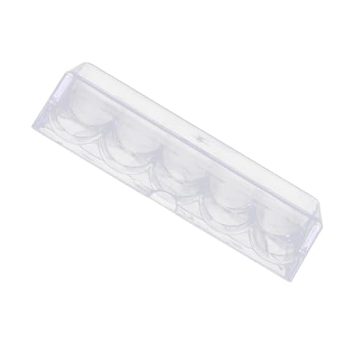 KICHOUSE 1Stück Poker Chips Aufbewahrungsbox Stilvoller Und Langlebiger Chips Lagerbehälter Für Poker Und Spiele Transparenter Chiphalter Mit Deckel von KICHOUSE