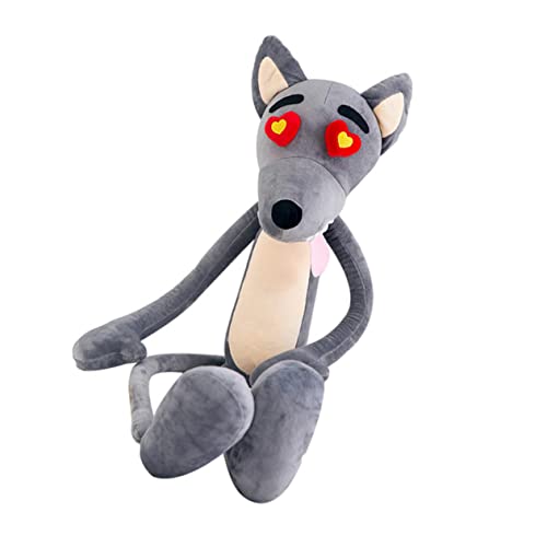 KICHOUSE 1Stück Wolf Plüschpuppe Kissenform Weiches Kuscheltier für Wohnzimmer Gefüllt mit Sicheres und Komfortables Material KICHOUSE 1Stück Wolf Plüschpuppe Kissenform Weiches Kuscheltier für Wohnzimmer Gefüllt mit Sicheres und Komfortables Material von KICHOUSE
