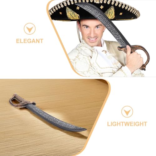 KICHOUSE 2 Piratenschwerter: Leichtes und einfach zu tragendes Spielzeug – -Requisite für Rollenspiele, Halloween-Kostüme und Partyzubehör von KICHOUSE