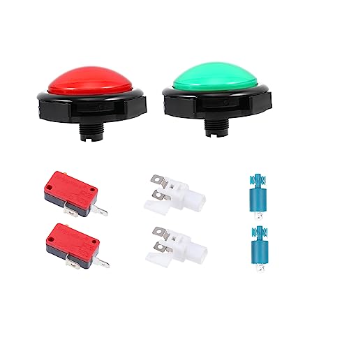 KICHOUSE 2 Sätze Convex Answer Button Game Show Zubehör mit LED Licht und Halterung für Quizspiele und Interaktive Unterhaltung KICHOUSE 2 Sätze Convex Answer Button Game Show Zubehör mit LED Licht und Halterung für Quizspiele und Interaktive Unterhaltung von KICHOUSE