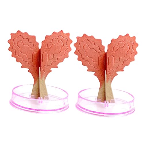 KICHOUSE 2 Sätze Liebesbaumspielzeug Spielzeuge Wohnkultur Baumschmuck Zum Valentinstag Muttertagsbaum -Ornamente Herz Valentinstag Ornamente Tischdekorationen Zum Valentinstag Papier Rosa von KICHOUSE
