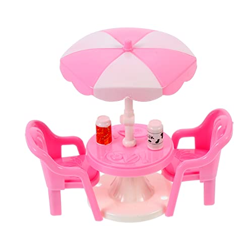 KICHOUSE 2 Sätze Mini Beach Stuhlspielzeug Strandeinrichtung Ornament Strand-minihaus-Dekoration Simulation Strandanlage Mädchen Strandspielzeug Kleine Strandanlage Rosa Abs Zufällige Farbe von KICHOUSE