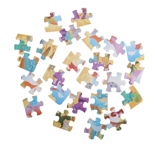 KICHOUSE Pädagogisches Puzzle-Spielzeug Für Jungen Und Mädchen 2 Sets Dinosaurier-Fisch-Puzzle-bausteine ​​aus Holz Bunte Pädagogische Puzzles Für Jungen Und Mädchen Von 3–5 Jahren von KICHOUSE