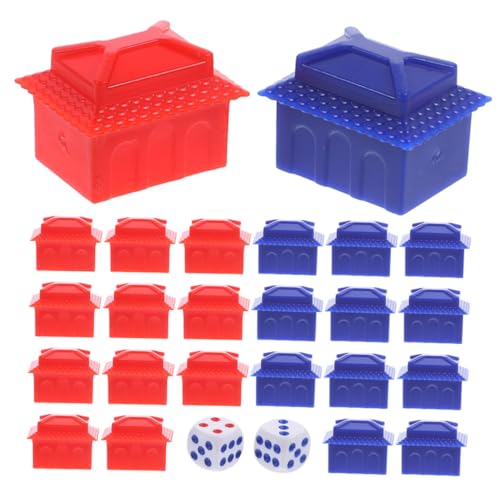 KICHOUSE 2 Sätze Schachspiel Zubehör Ersatzteile für Brettspiele Haus Props für Hotel und Rich Man Spiel Ergänzung für Schachliebhaber und Spielabende KICHOUSE 2 Sätze Schachspiel Zubehör Ersatzteile für Brettspiele Haus Props für Hotel und Rich Man Spiel Ergänzung für Schachliebhaber und Spielabende von KICHOUSE