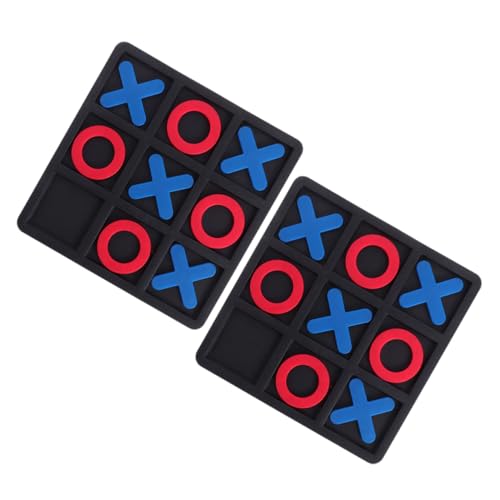 KICHOUSE 2 Sätze Toe- Schach pädagogisches Brettspiel Bildungsspielzeug pädagogisches für interaktives Puzzlespiel- PVC Schwarz KICHOUSE 2 Sätze Toe- Schach pädagogisches Brettspiel Bildungsspielzeug pädagogisches für interaktives Puzzlespiel- PVC Schwarz von KICHOUSE
