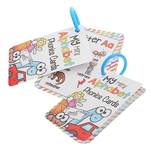 KICHOUSE 2 Sätze Wortbuchstabierspielzeug Phonics -Karten Buchstaben Und Klänge Flash -Karten Phonik-lernkarten Für Karteikarten Lernen Phonics-Spiele Für Für Zu Hause Papier von KICHOUSE